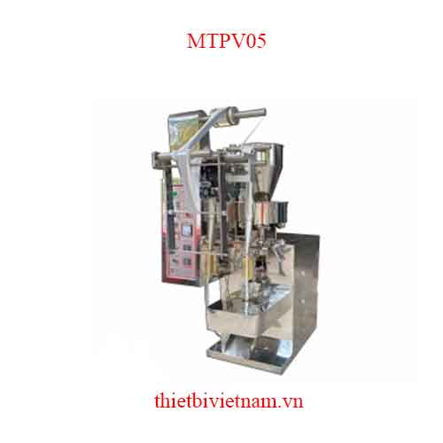 Máy đóng gói tinh bột rau má, cần tây, cải xanh, cà rốt... dạng túi dài MTPV05