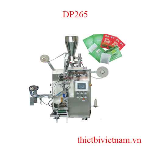 MÁY ĐÓNG GÓI TRÀ TÚI LỌC CÓ TEM CHỈ VÀ TÚI BAO NGOÀI DP265