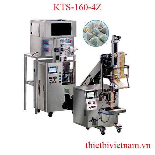 Máy đóng gói trà túi lọc màng nylon túi trong túi ngoài, 4 đầu cân tự động KTS-160-4Z