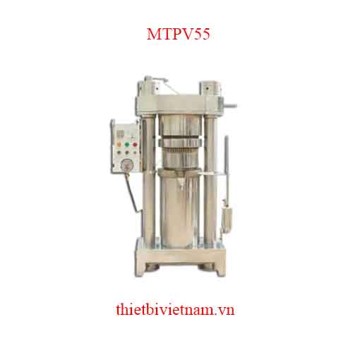 Máy ép dầu thực vật dạng thủy lực inox 304 MTPV55