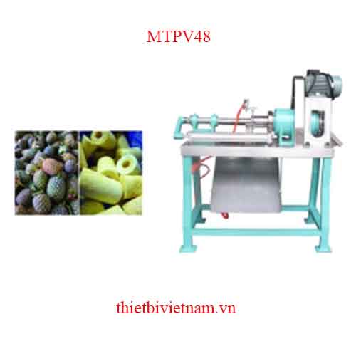 Máy gọt vỏ thơm, máy đục lõi dứa năng suất cao MTPV48