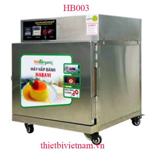 Máy hấp bánh Habavi 3 khay: bánh flan, bánh bò, bánh da lợn model HB003