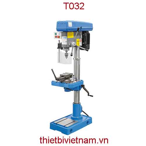 Máy khoan đứng trụ thân chính ∅102mm, bàn máy 330x380mm hãng Fervi T032