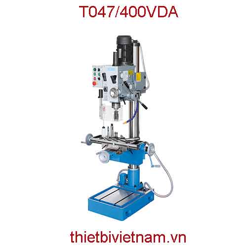 Máy khoan, phay công suất 1500W, bàn máy 585x190mm hãng Fervi T047/400VDA