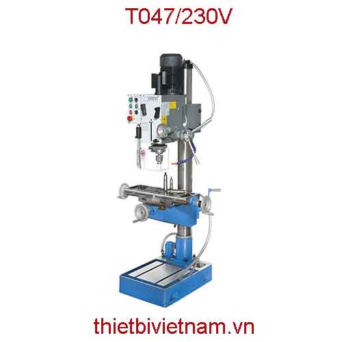 Máy khoan, phay hành trình 130mm, bàn máy 585x190mm hãng Fervi T047/230V