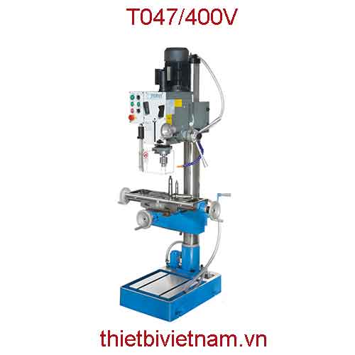 Máy khoan, phay ngón max Ø25mm, trục côn kiểu CM4 hãng Fervi T047/400V