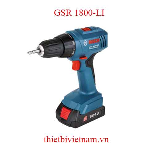 MÁY KHOAN VẶN VÍT DÙNG PIN BOSCH GSR 1800-LI
