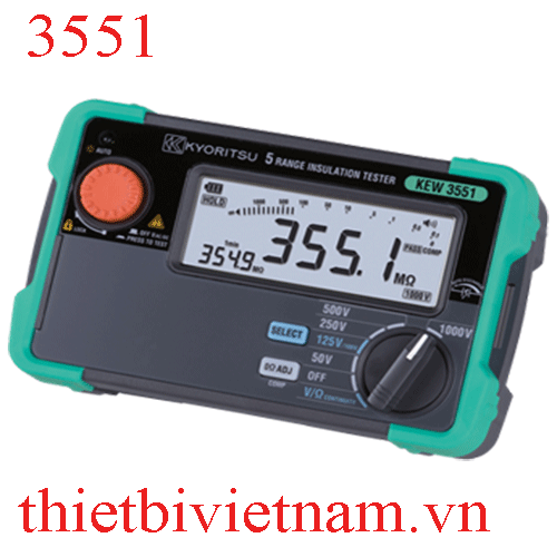 Máy kiểm tra độ cách điện / liên tục kỹ thuật số KEW KYORITSU 3551