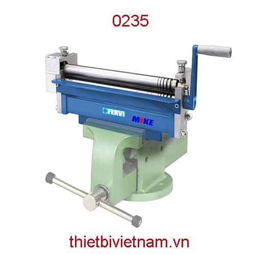 Máy lốc tôn mini bằng tay 3 trục, dày max 2.5mm hãng Fervi 0235
