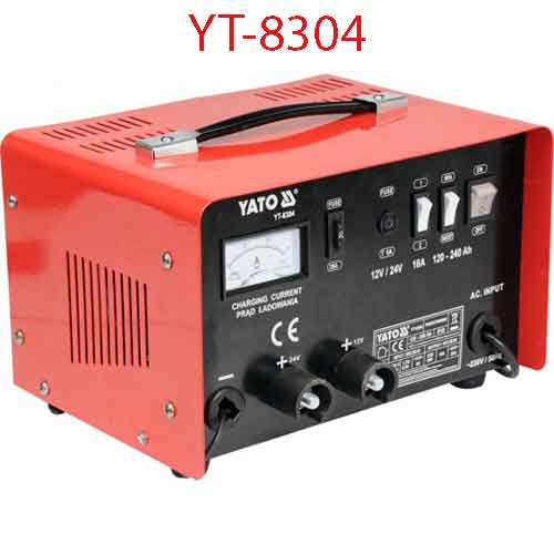 Máy nạp ắc quy 12/24V 16A 240Ah YATO YT-8304