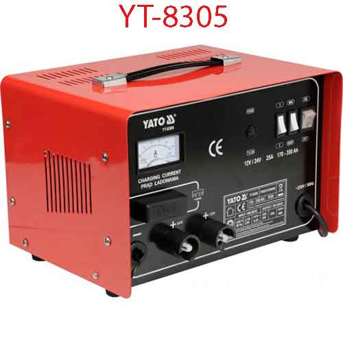 Máy nạp ắc quy 12/24V 25A 350Ah YATO YT-8305