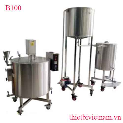 Máy nấu sữa động thực vật thanh trùng đa năng 100L/mẻ model B100