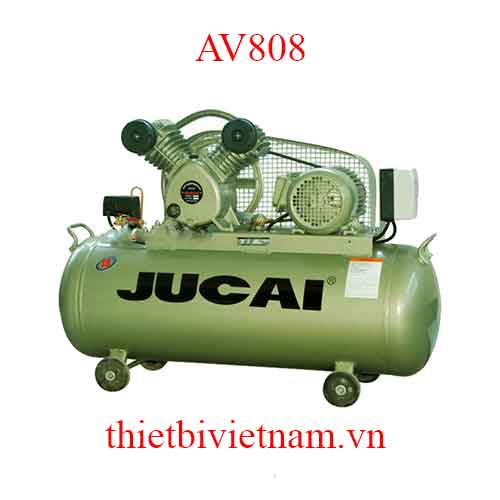 Máy nén khí 1 cấp hãng Jucai AV808 - 1HP, 8 bar, 60L, 220V