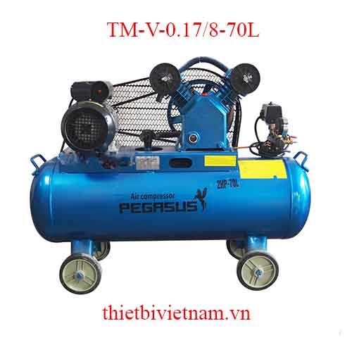 Máy nén khí 1 cấp hãng Pegasus TM-V-0.17/8-70L - 2HP, 70L, 8 bar (220V)