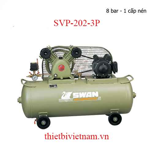 Máy Nén Khí 1 Cấp hãng Swan SVP-202-3P - 2HP, 85L, 380V