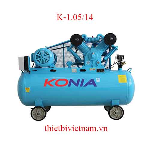 Máy nén khí 2 cấp hãng Konia K-1.05/14 - 10HP, 300L, 380V