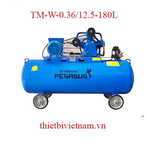 Máy nén khí 2 cấp hãng Pegasus TM-W-0.36/12.5-180L - 4HP, 180L, 12.5bar 