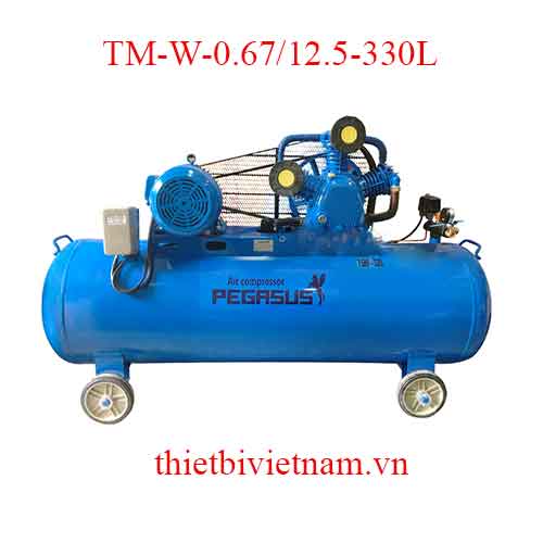 Máy nén khí 2 cấp hãng Pegasus TM-W-0.67/12.5-330L - 7.5HP, 330L, 12.5bar (380V)