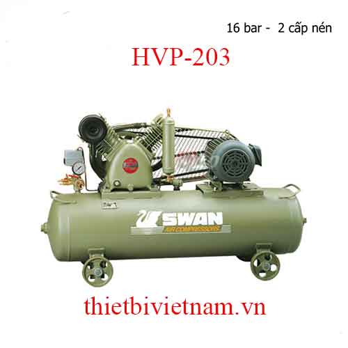 Máy Nén Khí 2 Cấp hãng Swan HVP-203 - 3HP, 237L, 380V