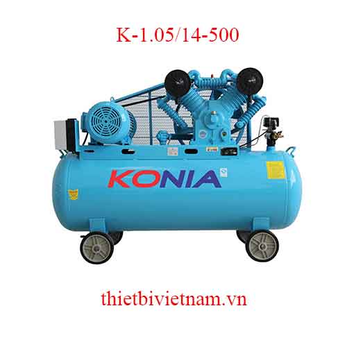 Máy nén khí 2 cấp nén áp lực cao hãng Konia K-1.05/14-500 - 10HP, 500L, 380V