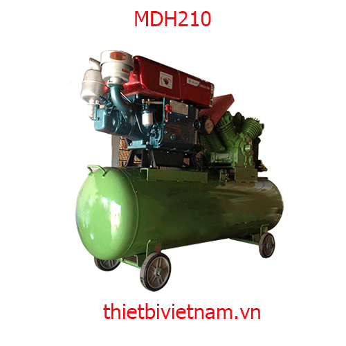 Máy nén khí cao áp động cơ Diesel hãng Vimet 10HP MDH210