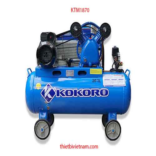 Máy nén khí cho tiệm rửa xe máy 2HP hãng Kokoro MODEL KTM1870