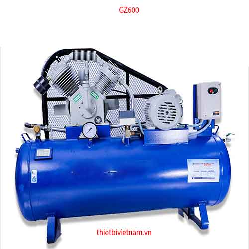 MÁY NÉN KHI CHO TIỆM RỬA XE Ô TÔ ĐIỆN 3 PHA 380V 7,5 HP HÃNG GEZMANY MODEL GZ600