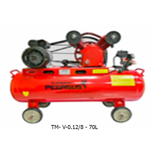 MÁY NÉN KHÍ DÂY ĐAI PEGASUS TM- V-0.12/8 - 70L