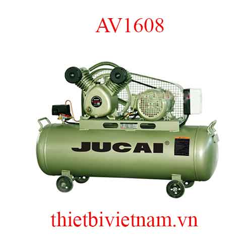 Máy nén khí hãng Jucai 1 cấp AV1608 - 2HP, 8 bar, 100L, 220V