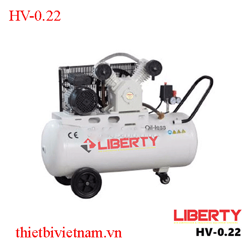 Máy Nén Khí Không Dầu Bơm Hơi Giảm Âm Liberty 1 Cấp 3hp HV-0.22