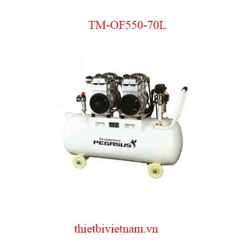 Máy nén khí không dầu, giảm âm Pegasus TM-OF550-70L