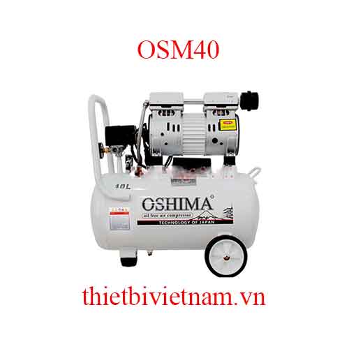Máy nén khí không dầu, không ồn 3HP hãng Oshima OSM40 - 40L
