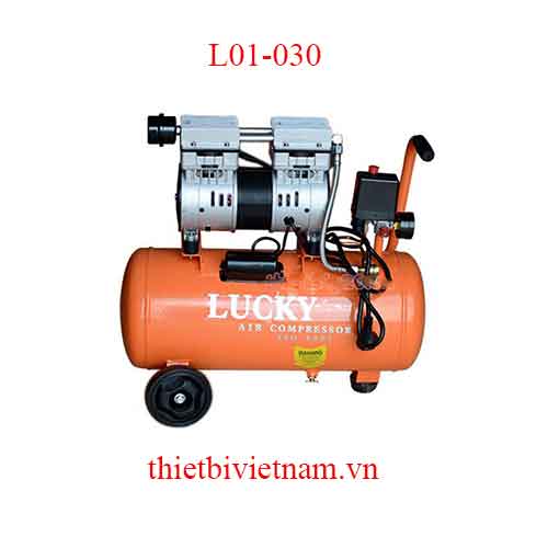 Máy nén khí mini không dầu, không ồn hãng Lucky 1 HP, 30L L01-030