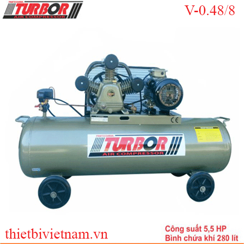 Máy nén khí piston 5.5 HP TURBOR V-0.48/8
