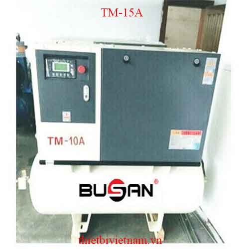 MÁY NÉN KHÍ TRỤC VÍT 11KW-260L BUSAN TM-15A