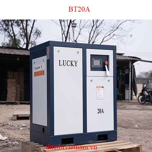 Máy nén khí trục vít 20hp 12 bar biến tần Lucky BT20A