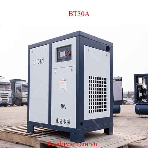 Máy nén khí trục vít 30hp 12bar biến tần Lucky BT30A