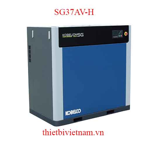 Máy nén khí trục vít biến tần, có dầu hãng Kobelco SG37AV-H - 40HP, 7.3 m3/phút, 7.5 bar