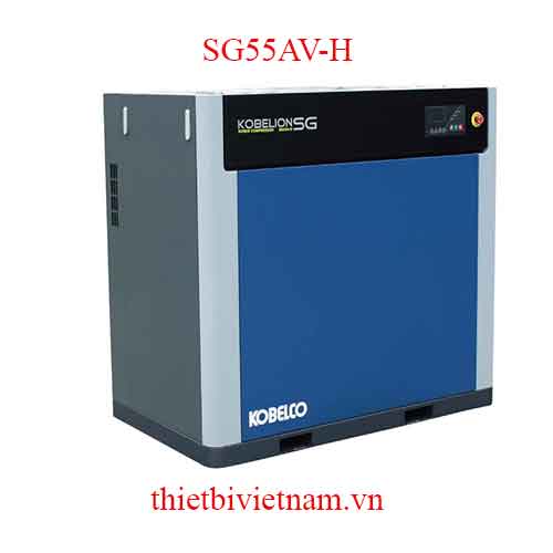 Máy nén khí trục vít biến tần, có dầu hãng Kobelco SG55AV-H - 75HP, 10.5 m3/phút, 7.5 bar