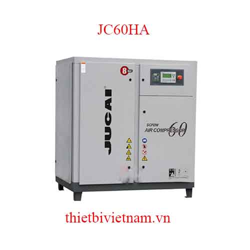 Máy nén khí trục vít có dầu hãng Jucai JC60HA - 45Kw, 8 bar, 7.40 m3/phút