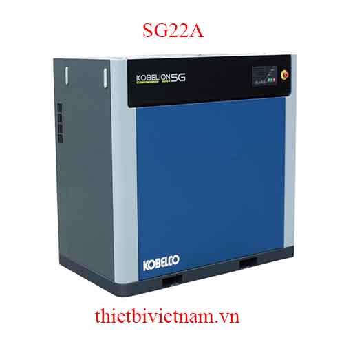 Máy nén khí trục vít có dầu hãng Kobelco SG22A - 30HP, 3.7 m3/phút, 7.5 bar