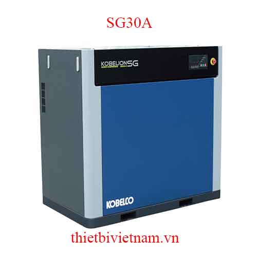 Máy nén khí trục vít có dầu hãng Kobelco SG30A - 40HP, 5.4 m3/phút, 7.5 bar
