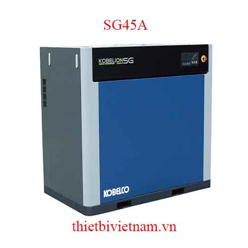 Máy nén khí trục vít có dầu hãng Kobelco SG45A - 60HP, 8.1 m3/phút, 7.5 bar