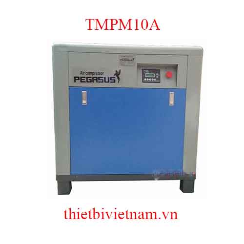Máy nén khí trục vít có dầu hãng Pegasus 10HP, 7.5kW, 1.2m3/phút TMPM10A