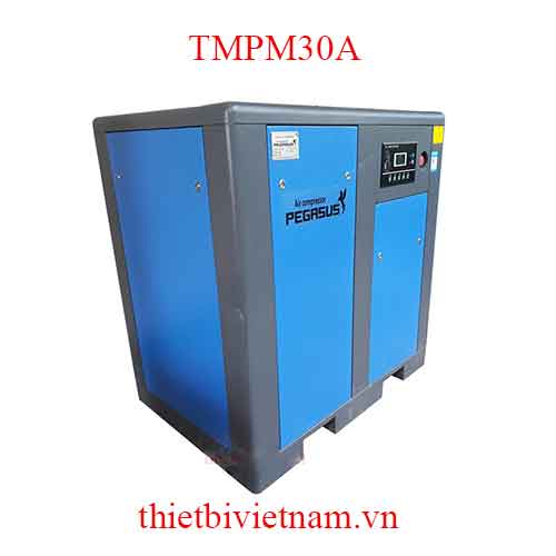 Máy nén khí trục vít có dầu hãng Pegasus 30HP, 22kW, 3.64m3/phút TMPM30A