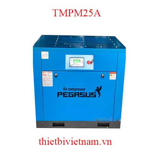 Máy nén khí trục vít ngâm dầu hãng Pegasus 25HP, 18.5kW, 3.07m3/phút  TMPM25A