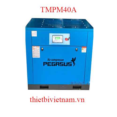 Máy nén khí trục vít ngâm dầu hãng Pegasus 40HP, 30kW, 5.20m3/phút TMPM40A