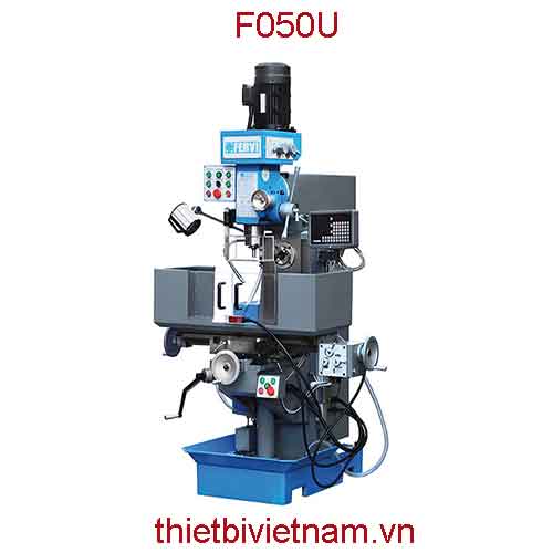 Máy phay vạn năng công suất 1500W, hành trình trục 120mm hãng Fervi F050U