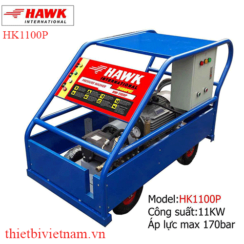 Máy phun rửa công nghiệp 11 KW-170bar HAWK HK1100P