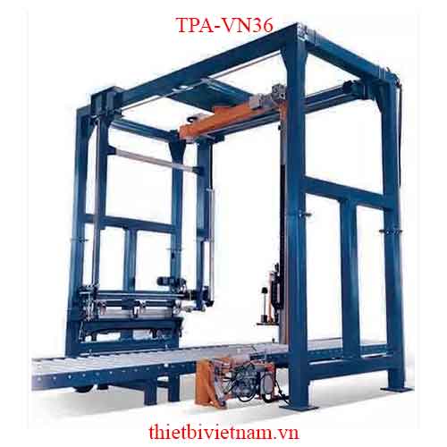 Máy quấn màng dạng khung tay quay tích hợp bộ phận phủ màng trên Model TPA-VN36